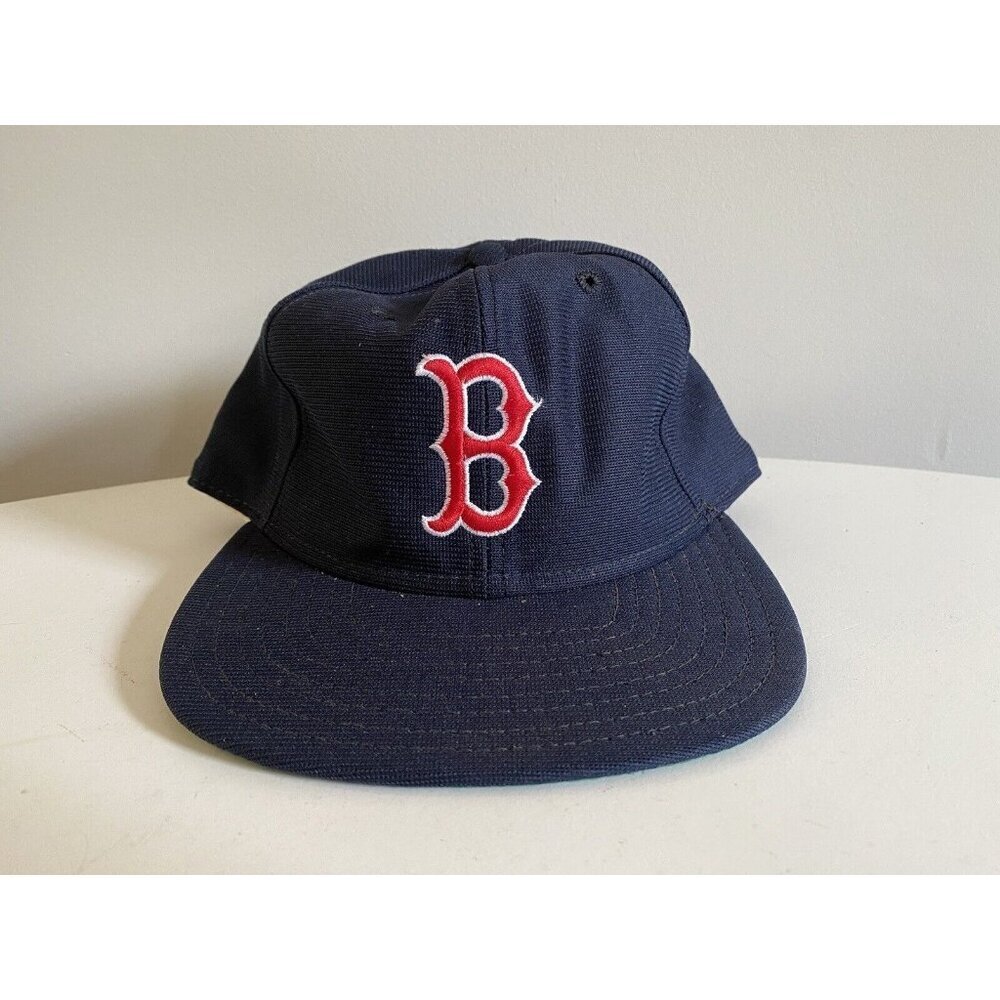 Vintage Boston Red Sox Snapback Hat 1980s New Era Pro Model Med/Lg Made in USA